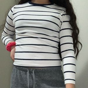White & dark blue crop too from Charlotte Russe